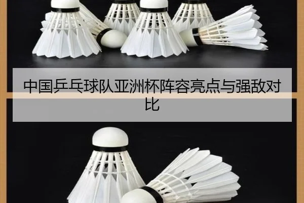 中国乒乓球队亚洲杯阵容亮点与强敌对比